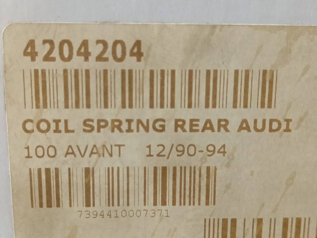 Пружина задняя левая/правая AUDI 100 C4 1991-1994