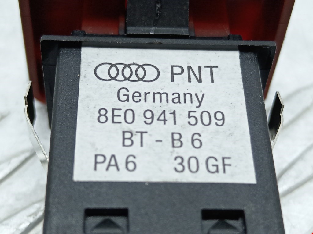 Кнопка аварийной сигнализации (аварийки) AUDI A4 B6 2001-2005
