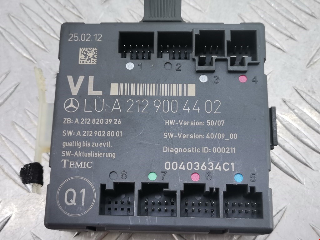 Блок комфорта MERCEDES-BENZ E-Class W212, S212, C207 2009-2016