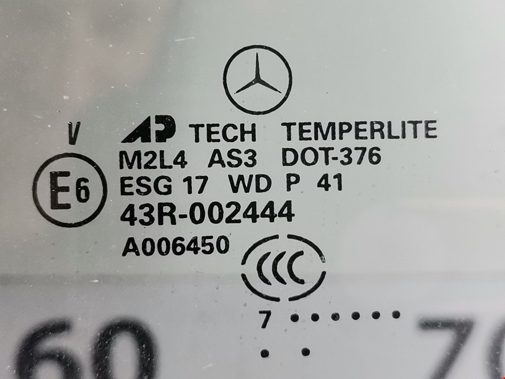 Стекло двери заднее левое MERCEDES-BENZ M-Class W164 ML 2005-2011