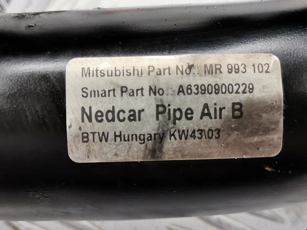 Патрубок интеркулера SMART Forfour W454 2004-2006