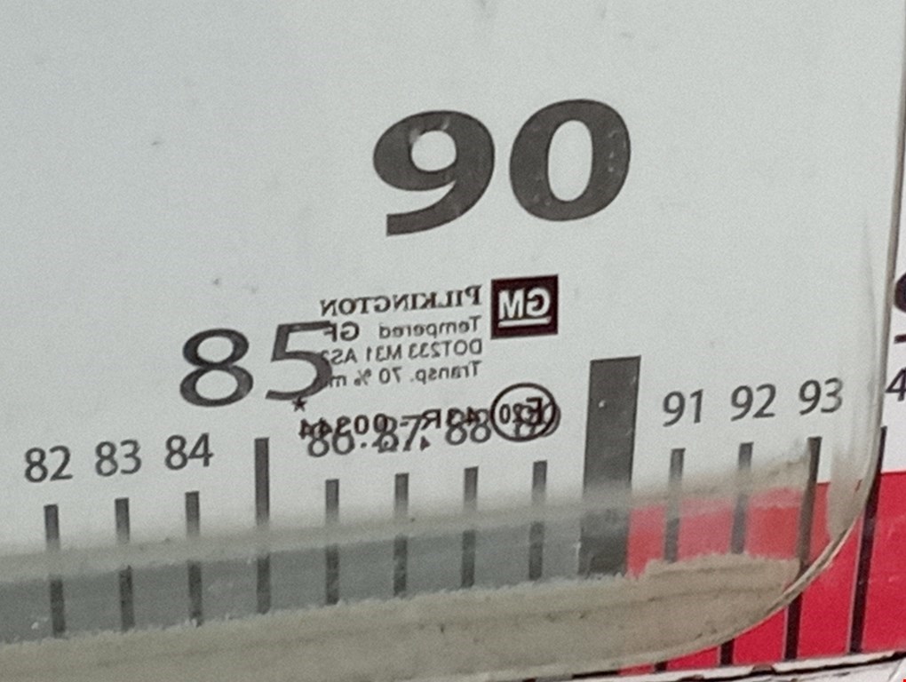 Стекло двери заднее правое OPEL Agila A 2000-2007