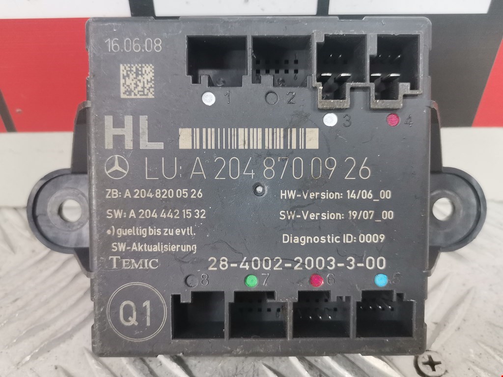 Блок комфорта MERCEDES-BENZ C-Class C-klasse W204 2007-2015