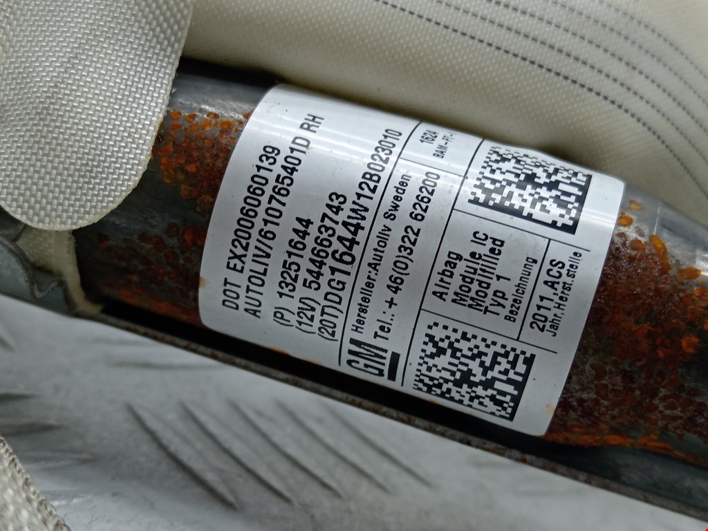 Подушка безопасности боковая (шторка) CHEVROLET Orlando 2011-2015