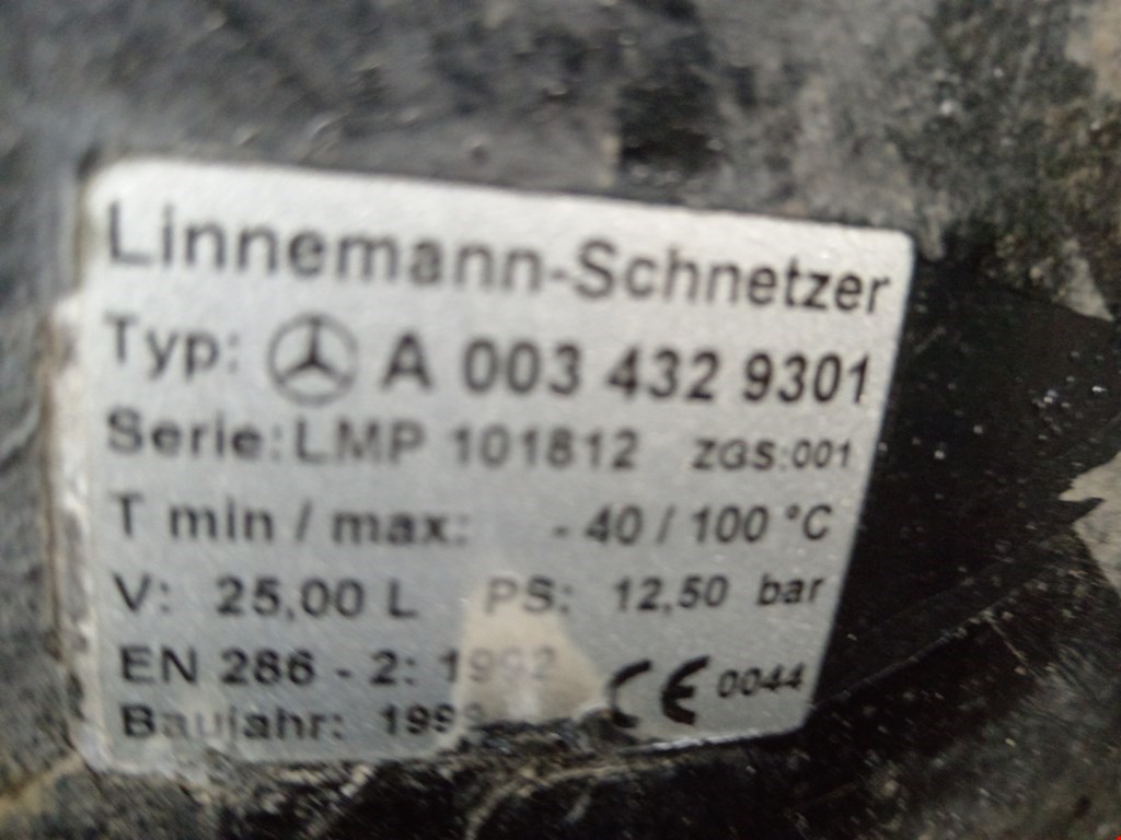 Ресивер воздушный MERCEDES-BENZ Truck Atego 1998-2003