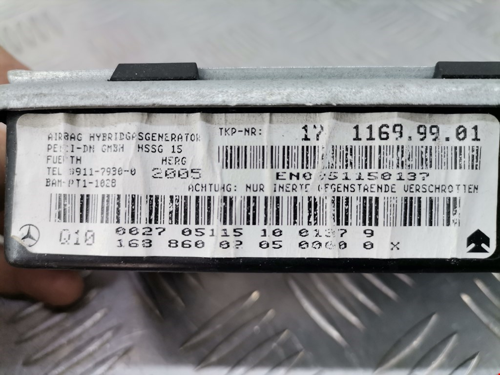 Подушка безопасности в дверь MERCEDES-BENZ Vaneo 2001-2005