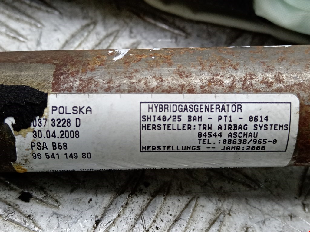 Подушка безопасности боковая (шторка) CITROEN C4 Picasso 2006-2013