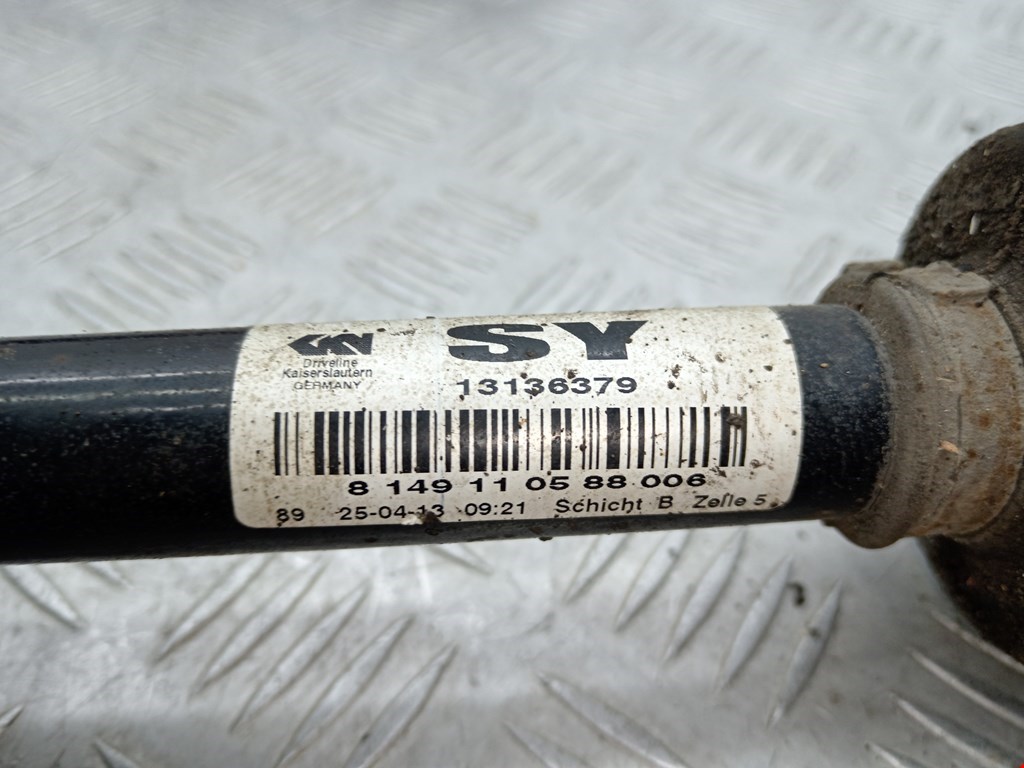 Полуось (привод, приводной вал) передняя левая OPEL Zafira B 2005-2012