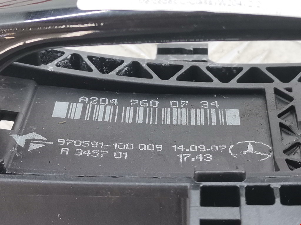 Ручка двери передней наружная левая MERCEDES-BENZ C-Class C-klasse W204 2007-2015