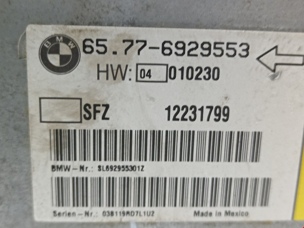 Блок управления AIR BAG BMW 7er 7 серия E65/E66 2001-2008