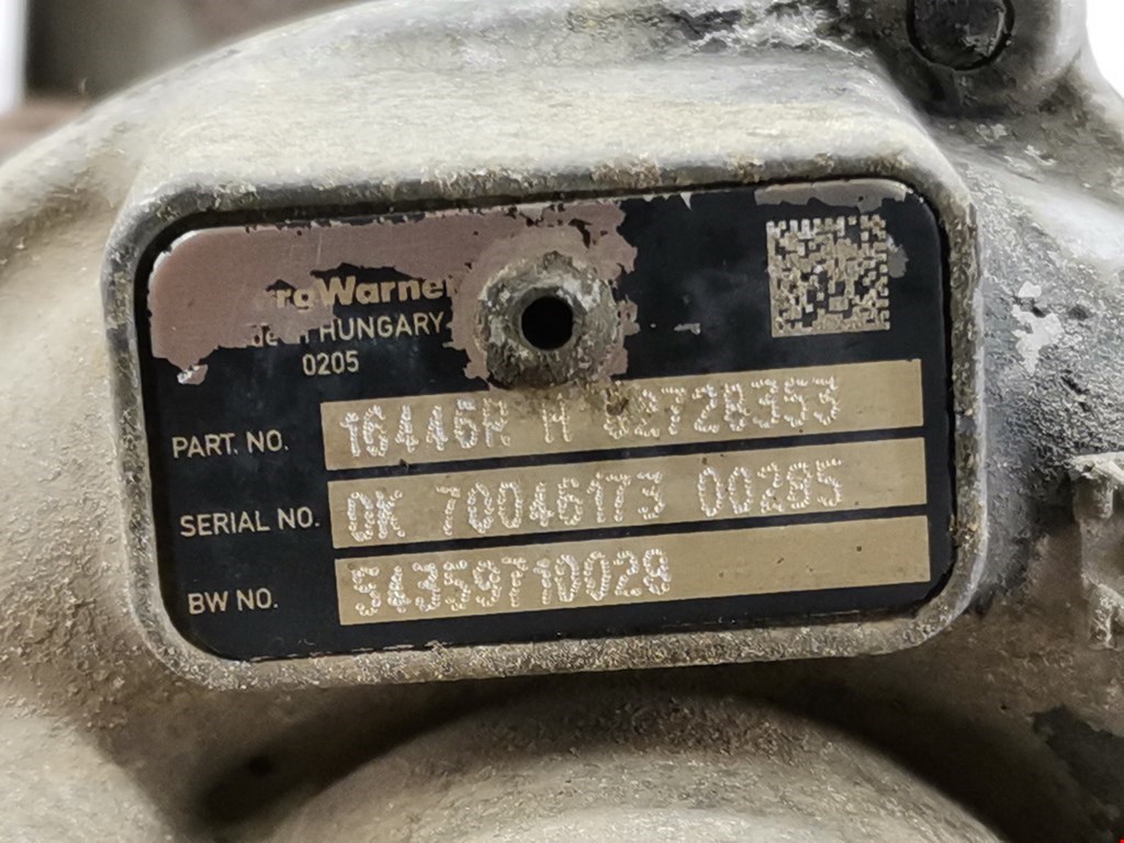 Турбина RENAULT Kangoo 2008-2021