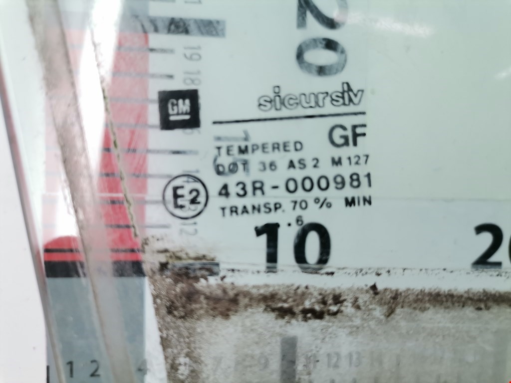 Стекло двери заднее правое OPEL Vectra Vectra B 1995-2002