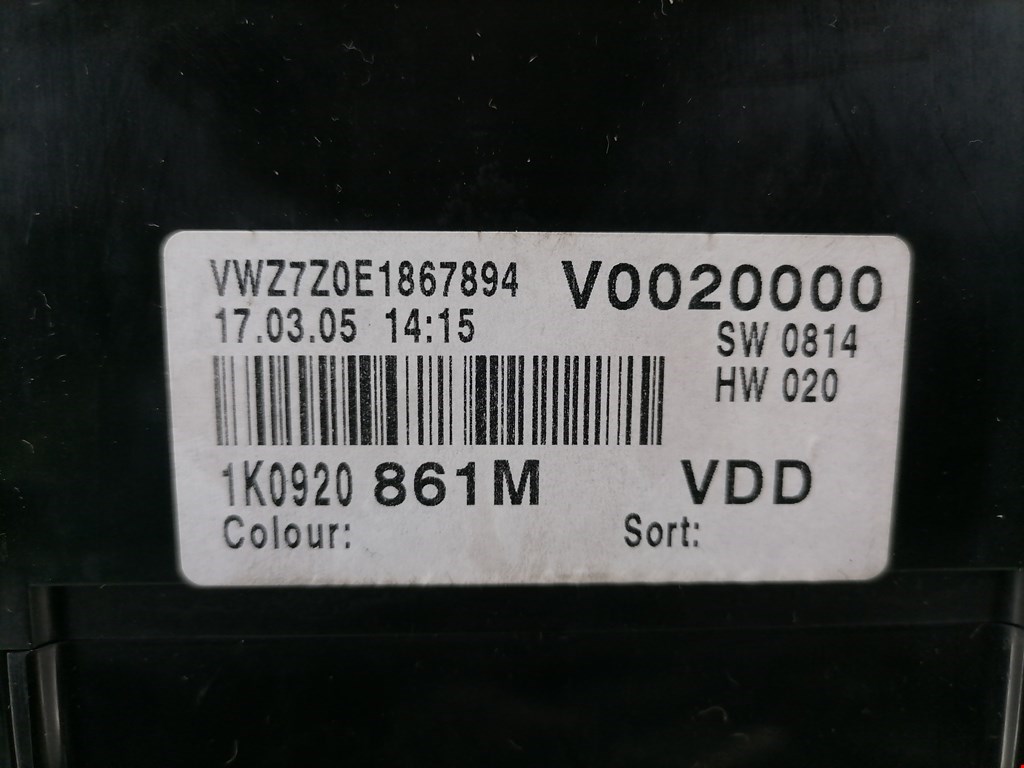 Панель приборов (щиток) VOLKSWAGEN Golf V Plus 2004-2009