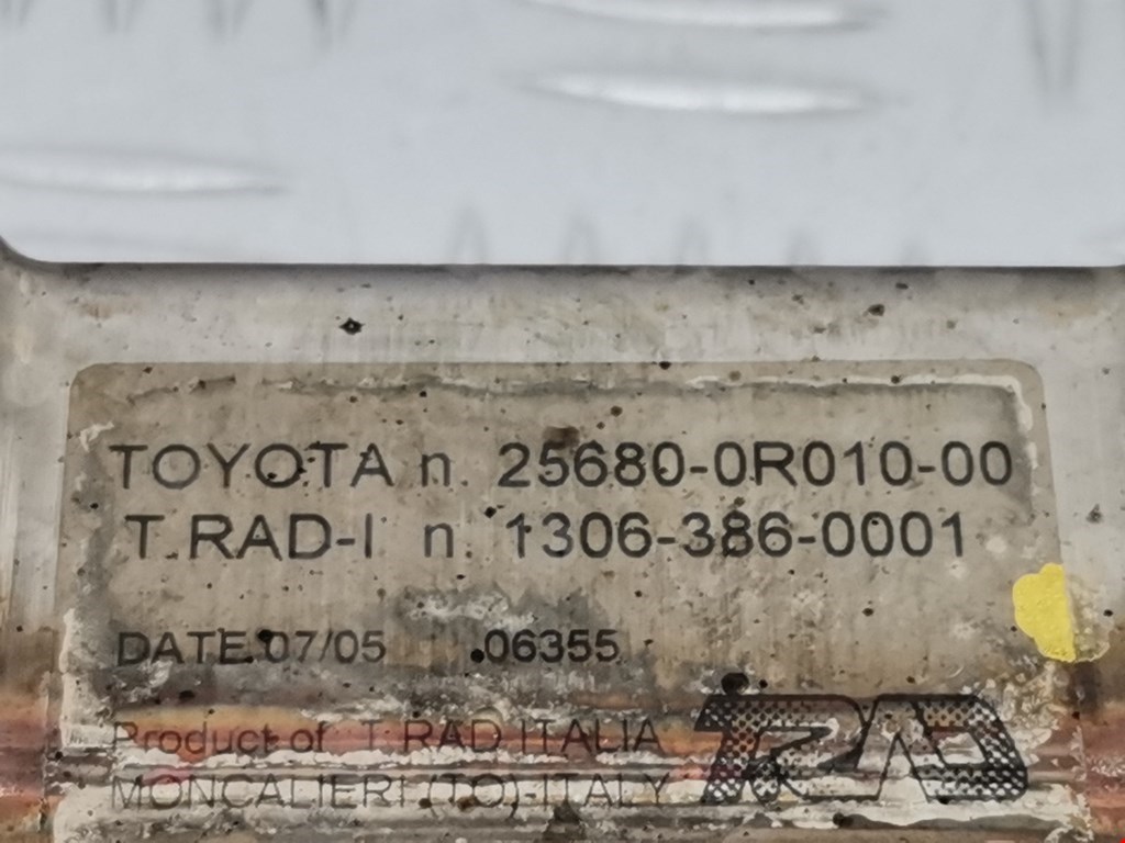 Радиатор системы ЕГР TOYOTA Avensis 2003-2008