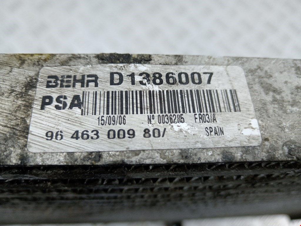 Интеркулер (радиатор интеркулера) CITROEN C5 I 2001-2008