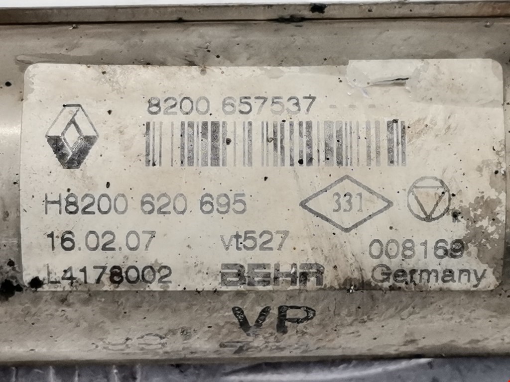 Радиатор системы ЕГР RENAULT Megane II 2002-2009