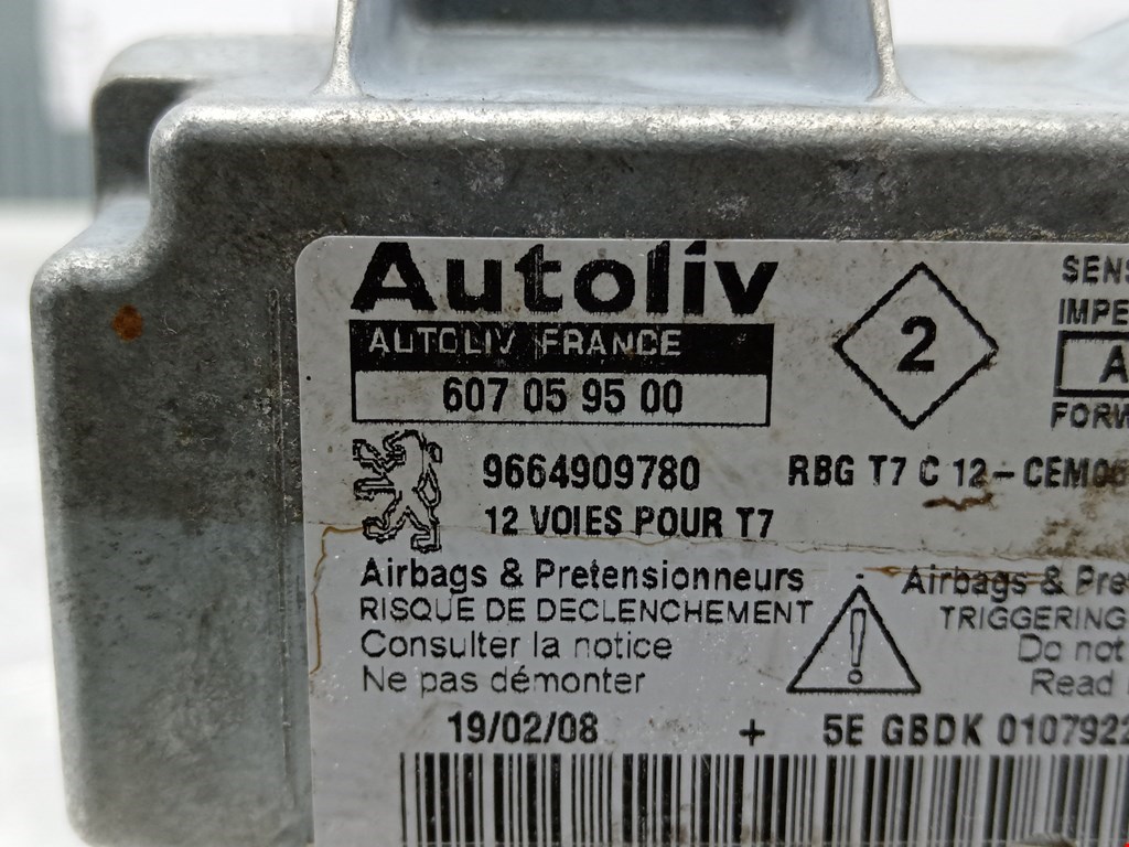 Блок управления AIR BAG PEUGEOT 308 2007-2015