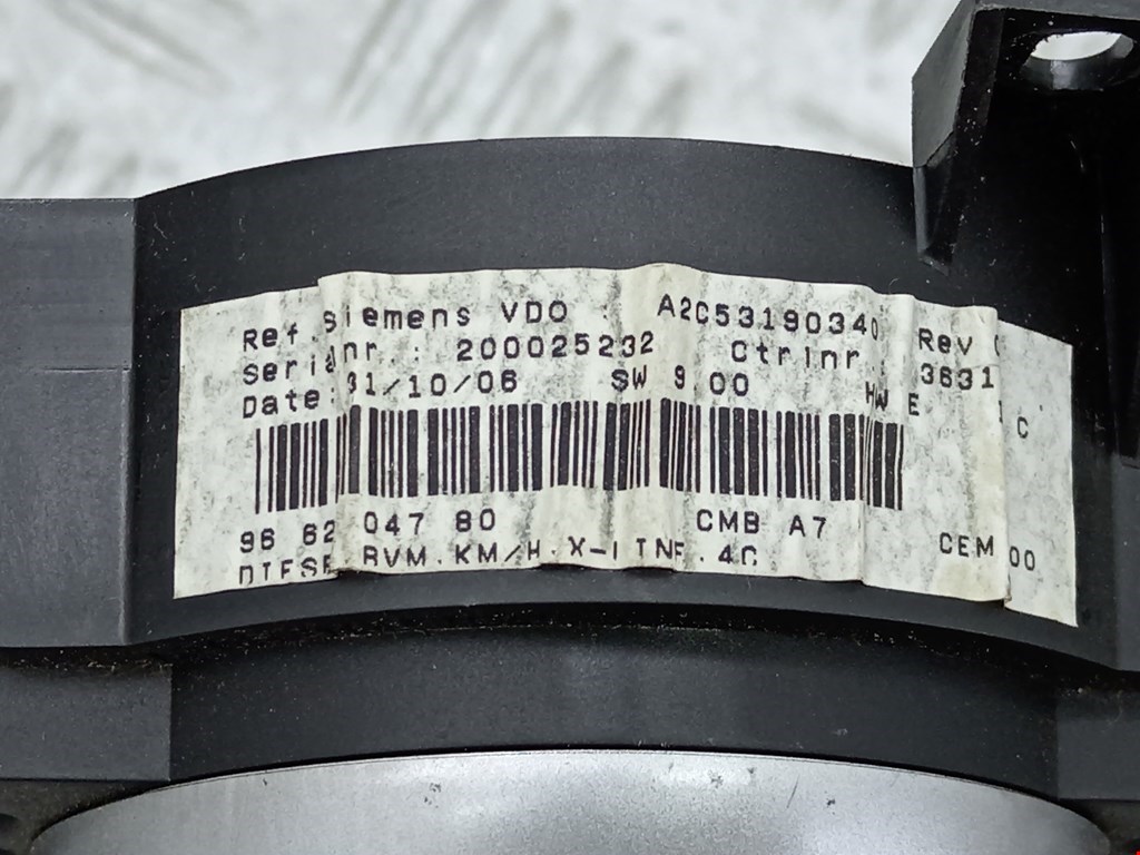 Панель приборов (щиток) PEUGEOT 207 2006-2015