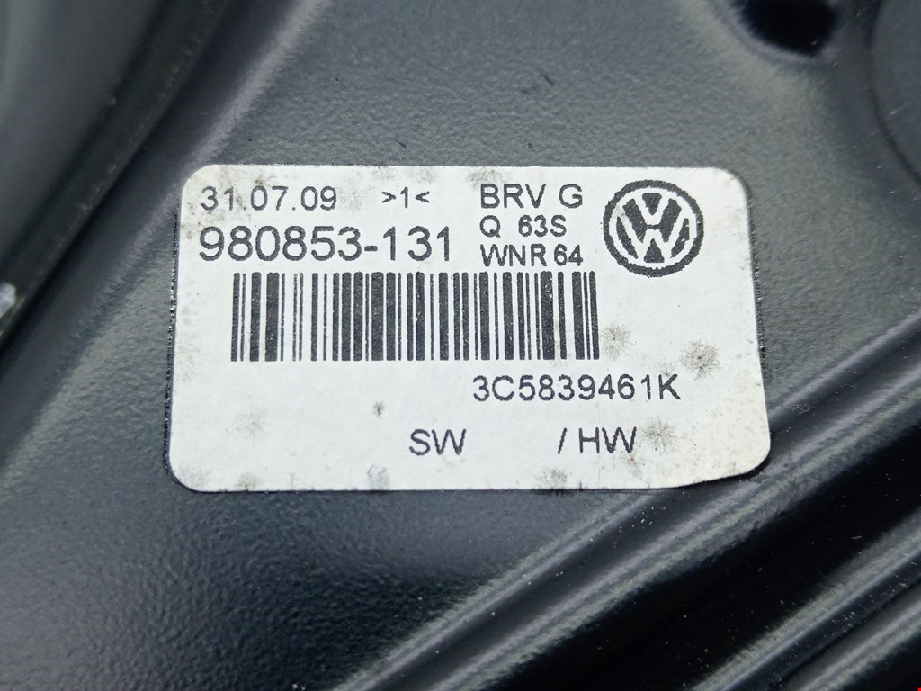 Стеклоподъемник задний левый VOLKSWAGEN Passat B6 2005-2011