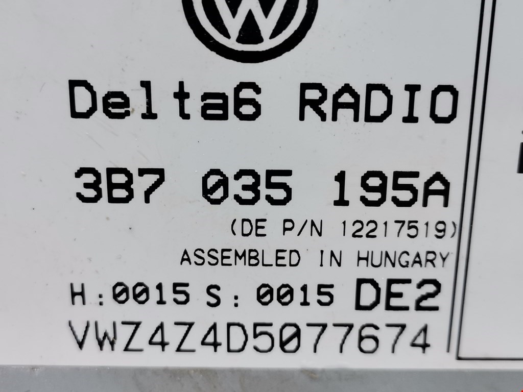 Магнитола VOLKSWAGEN Passat B5 1997-2005