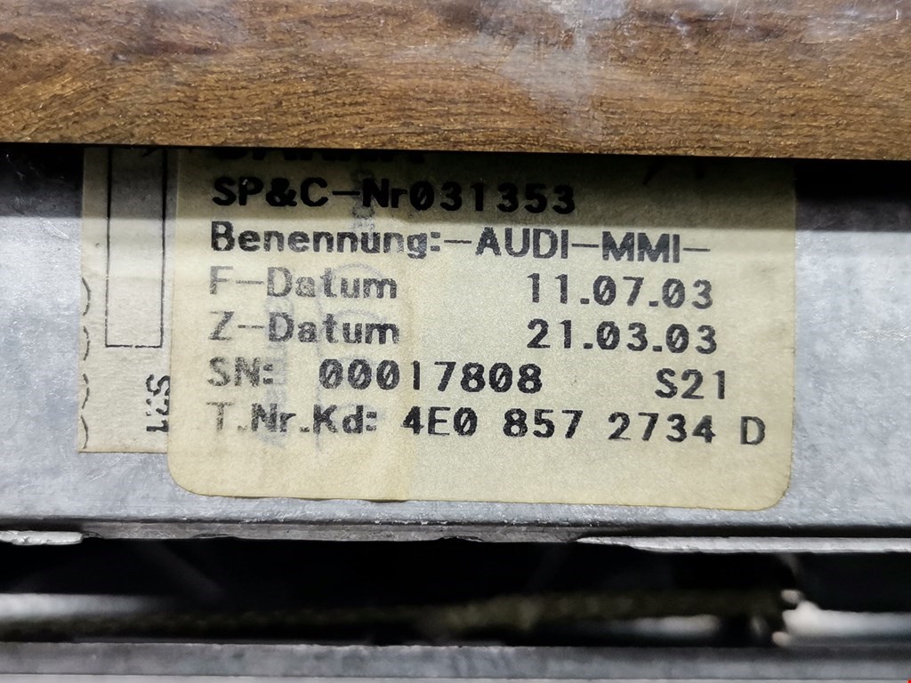 Дисплей информационный (компьютера) AUDI A8 D3 2003-2010