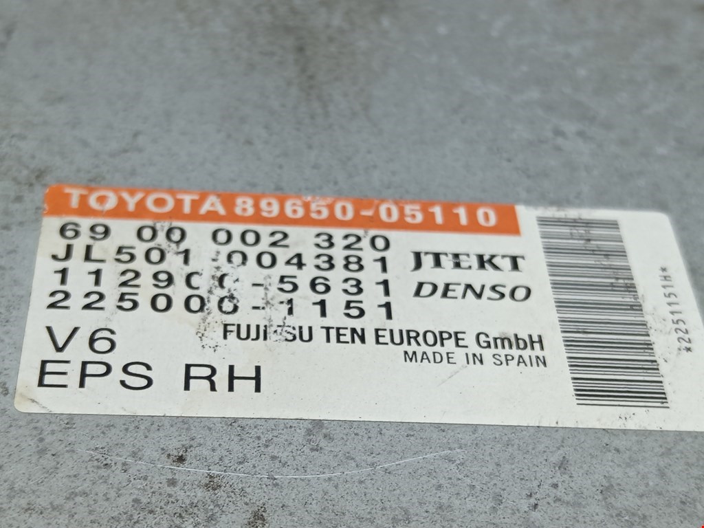 Блок управления электроусилителем TOYOTA Avensis 2009-2015