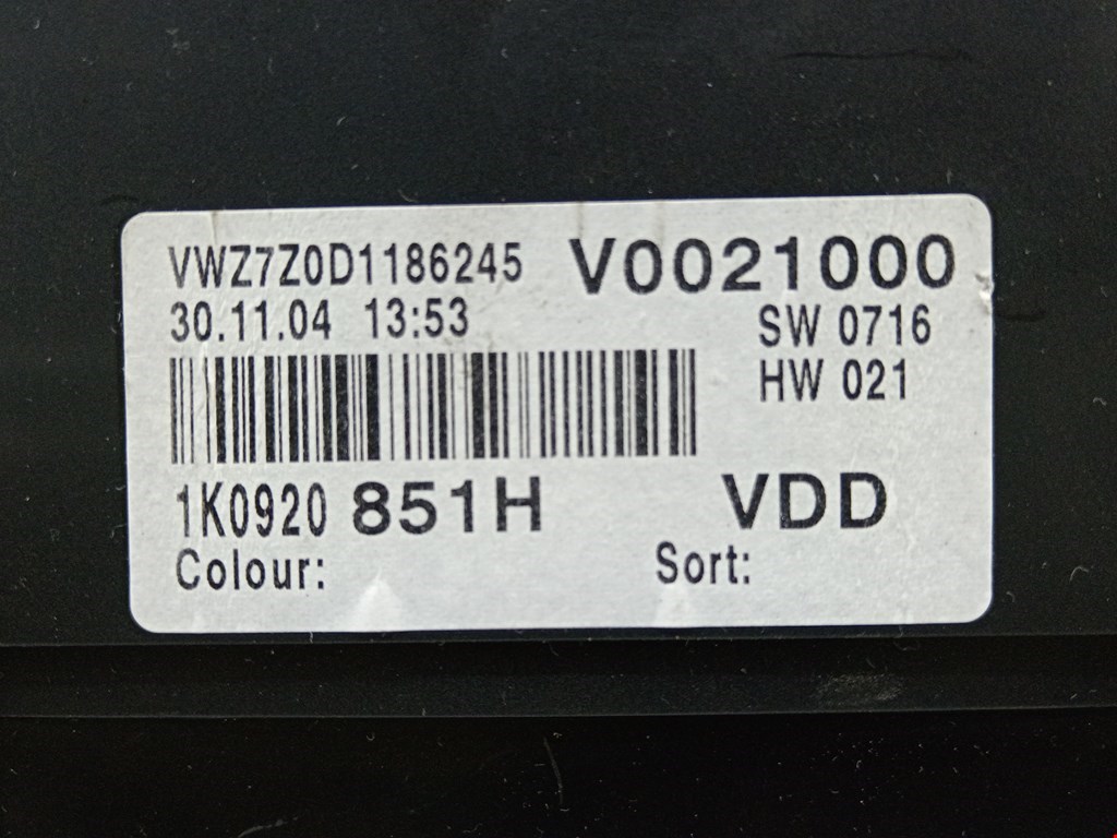 Панель приборов (щиток) VOLKSWAGEN Golf V 2003-2009