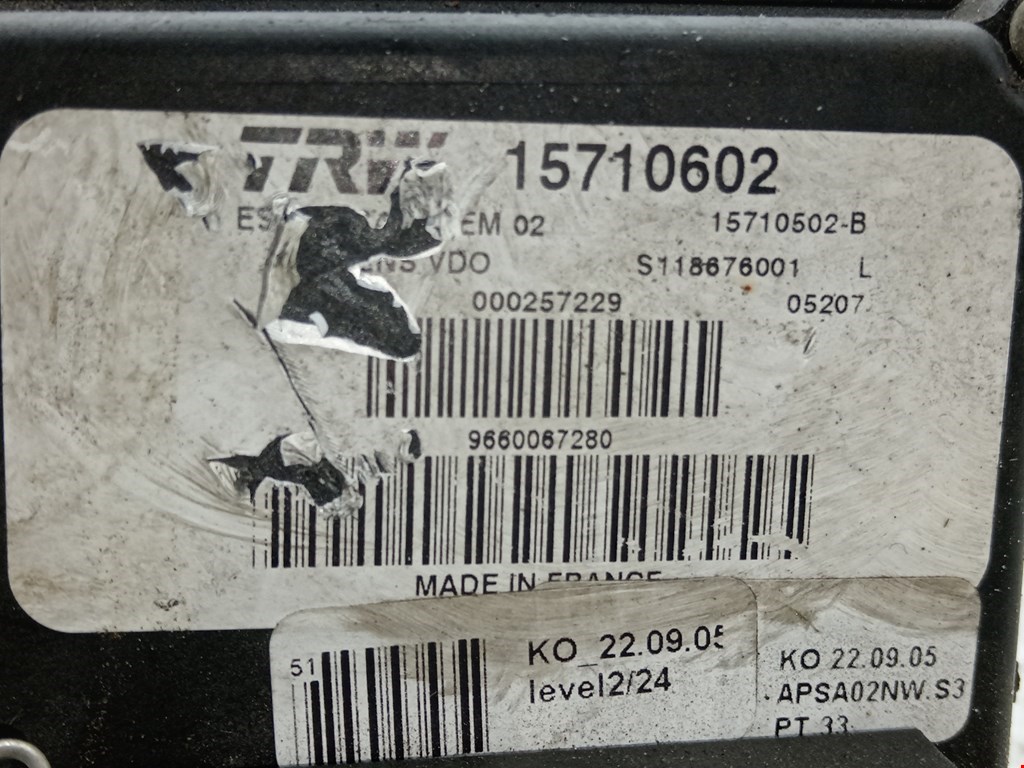 Блок ABS (насос) PEUGEOT 407 2004-2010