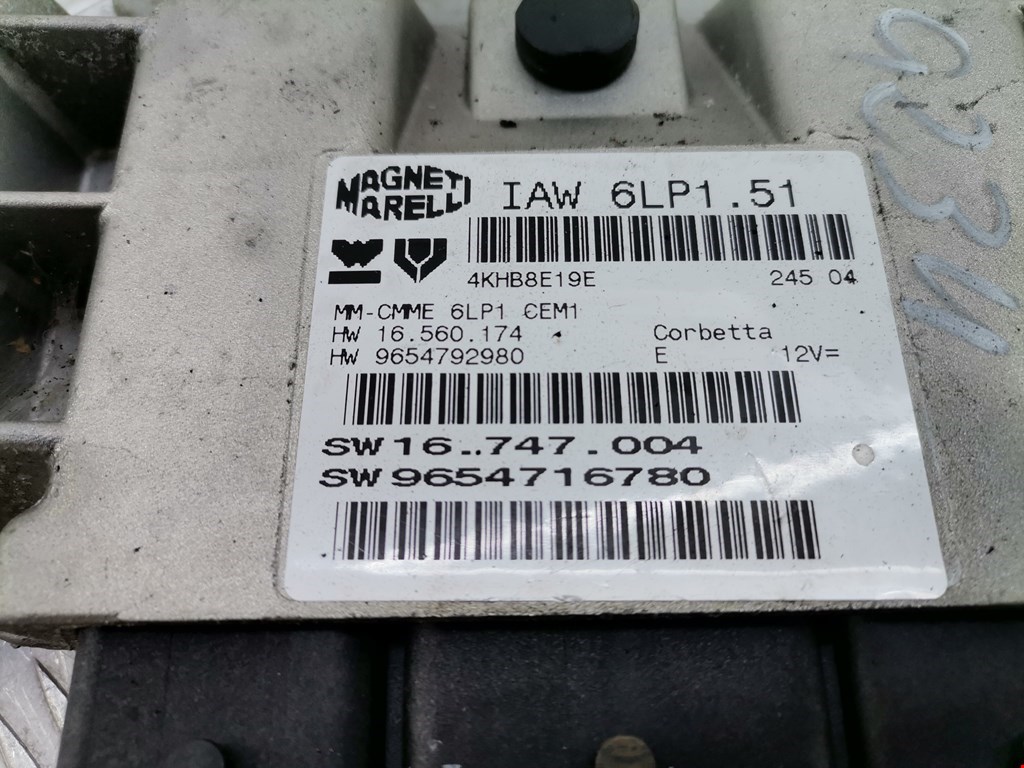 Блок управления двигателя (ЭБУ) PEUGEOT 307 2001-2008