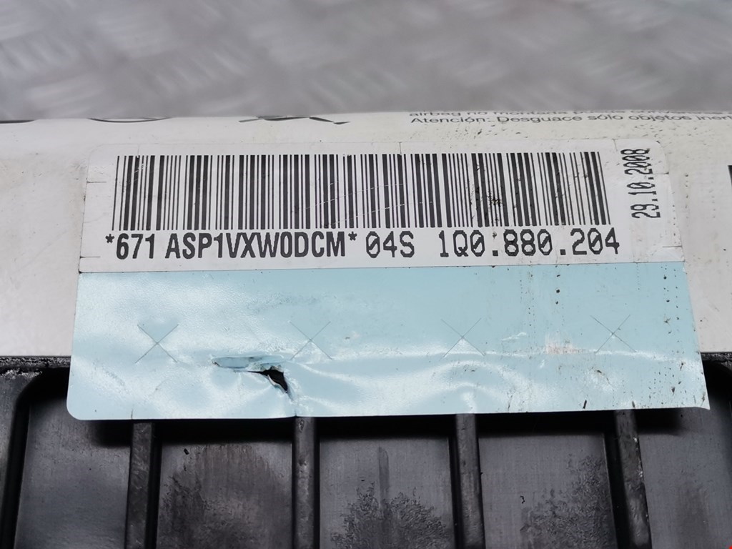 Подушка безопасности пассажирская (в торпедо) VOLKSWAGEN Eos 2006-2015