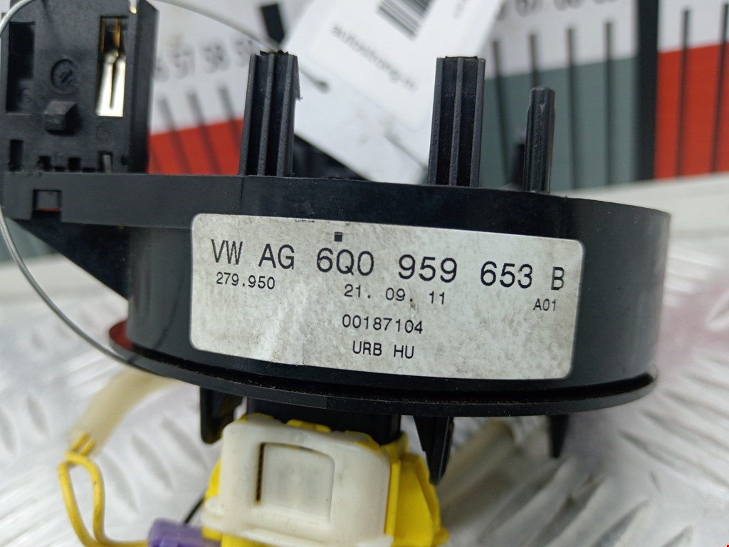 Механизм подрулевой для SRS (ленточный) SKODA Fabia MK2 5J 2007-2014