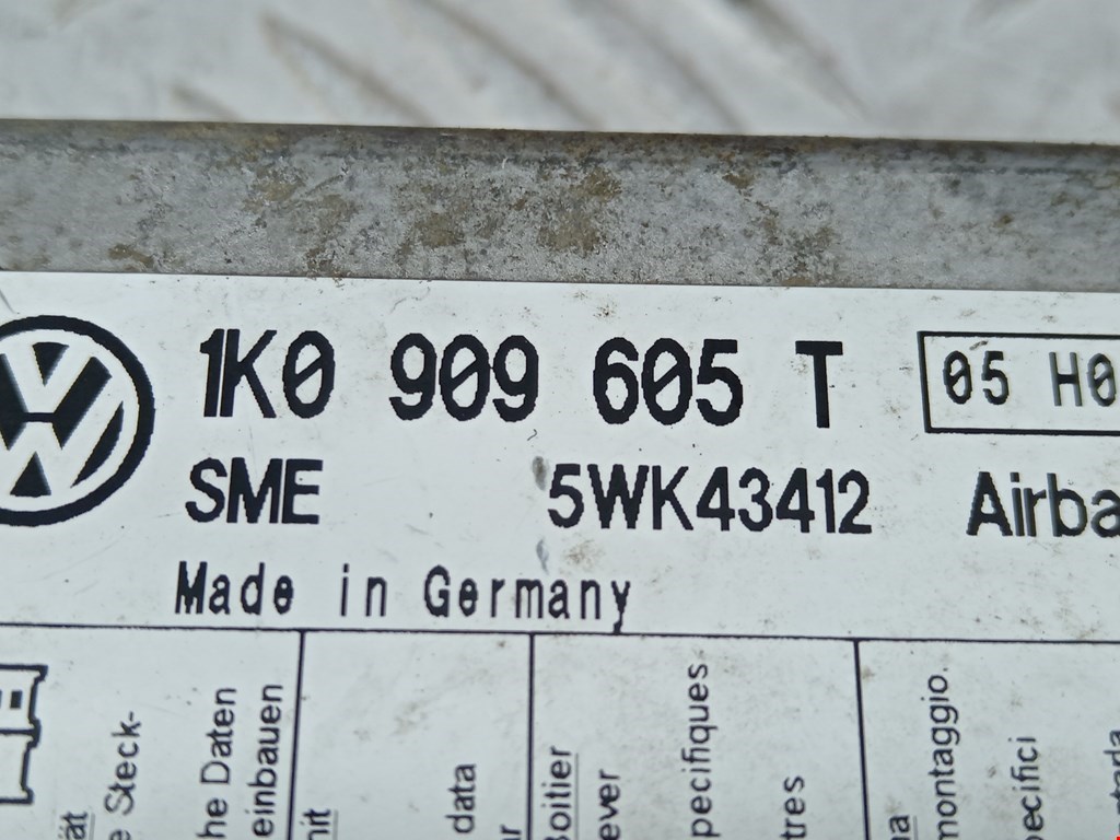 Блок управления AIR BAG VOLKSWAGEN Golf V 2003-2009