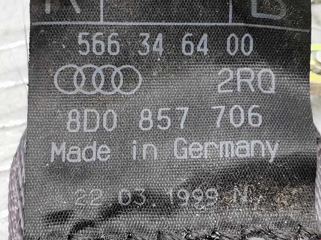 Ремень безопасности передний правый AUDI A4 B5 1995-2001