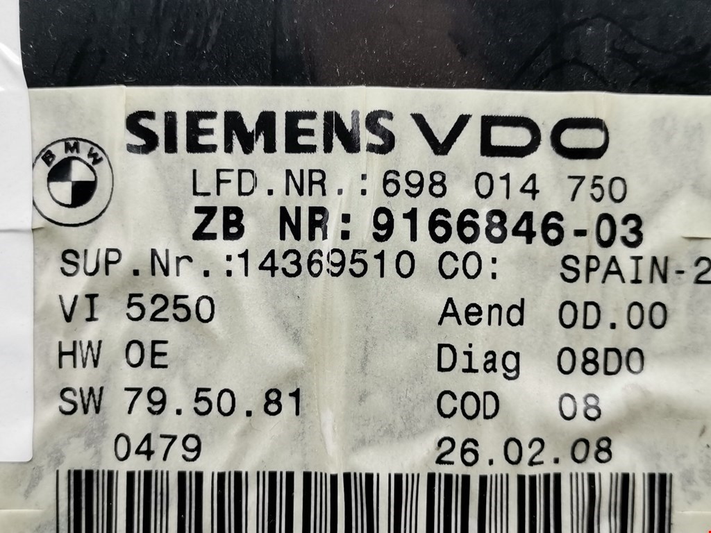 Панель приборов (щиток) BMW 3er E90/E91 2005-2012