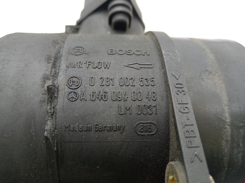 Расходомер воздуха (массметр, датчик ДМРВ) MERCEDES-BENZ E-Class W211, S211 2002-2009