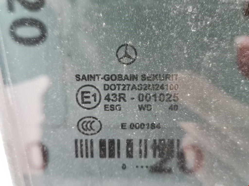 Стекло двери заднее правое MERCEDES-BENZ E-Class W212, S212, C207 2009-2016