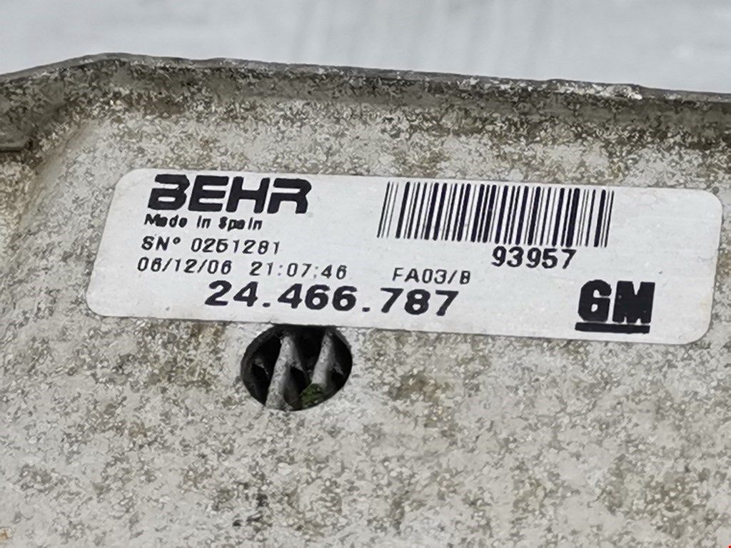 Интеркулер (радиатор интеркулера) OPEL Tigra B 2004-2009