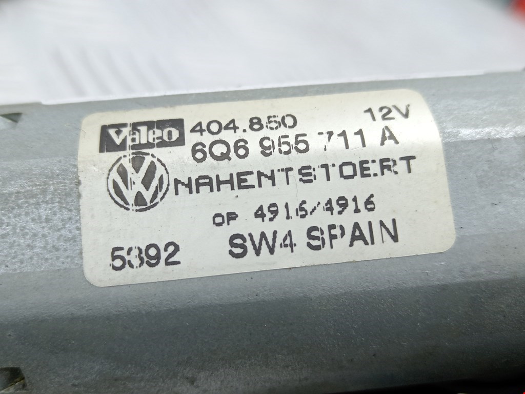 Моторчик стеклоочистителя задний VOLKSWAGEN Polo IV 2001-2009