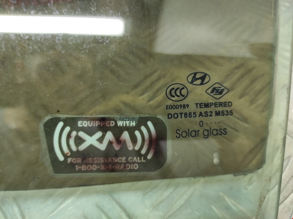 Стекло двери заднее левое HYUNDAI Sonata VI YF 2009-2014