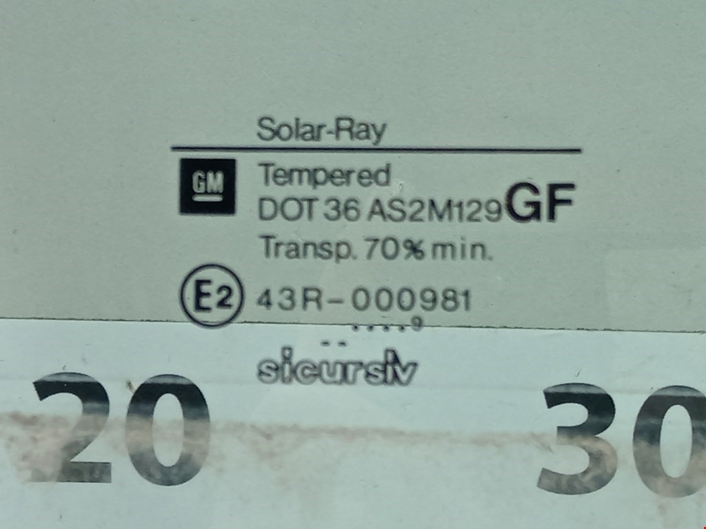 Стекло двери заднее правое OPEL Omega B 1994-2004