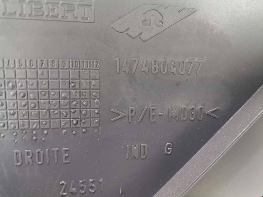 Обшивка двери задняя правая CITROEN Jumpy 1994-2006