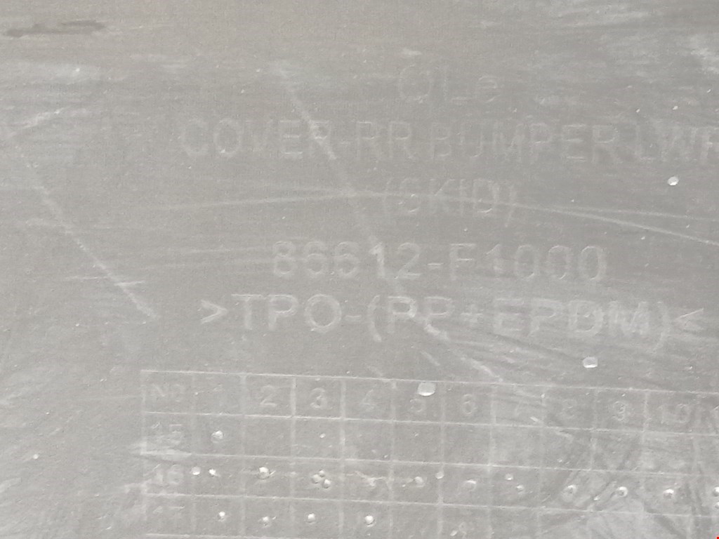 Юбка (губа) бампера задняя (заднего) KIA Sorento IV 2020-н.в.