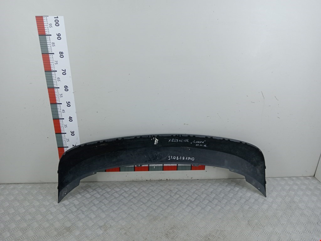 Юбка (губа) бампера задняя (заднего) SKODA Rapid 2012-2020