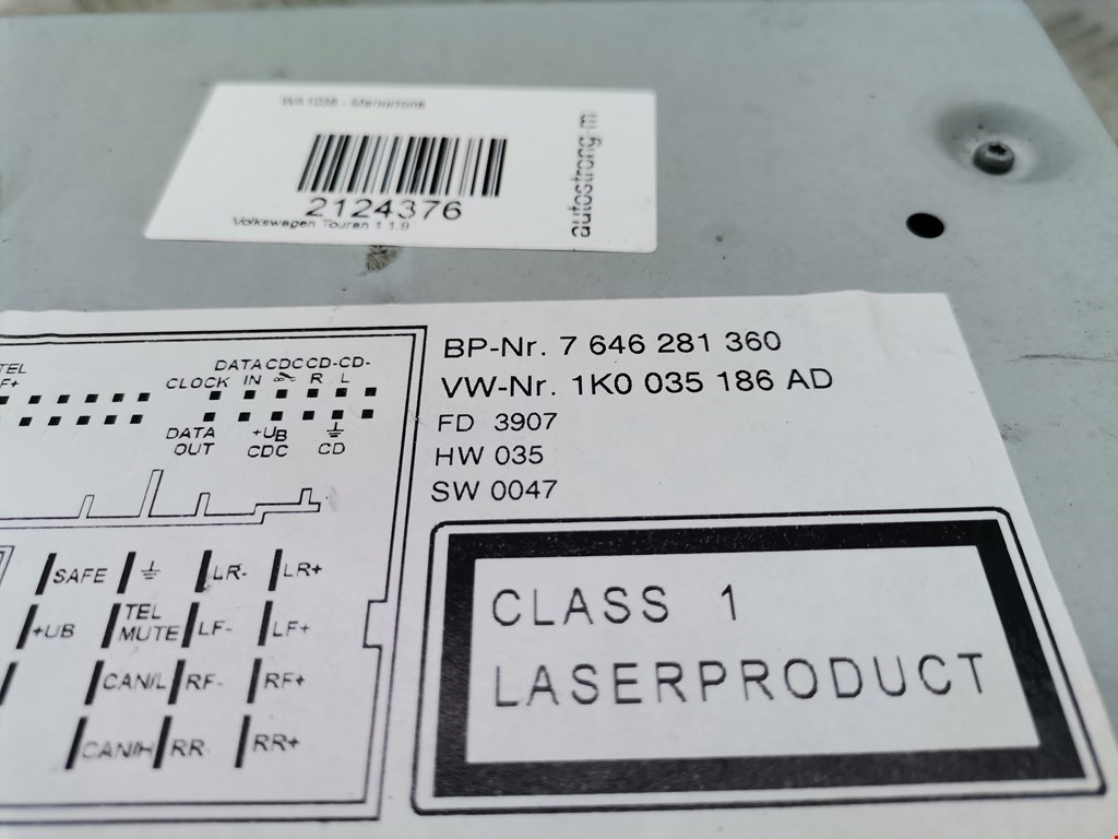 Магнитола VOLKSWAGEN Touran 2003-2010