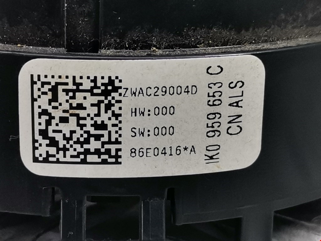 Механизм подрулевой для SRS (ленточный) VOLKSWAGEN Touran 2003-2010