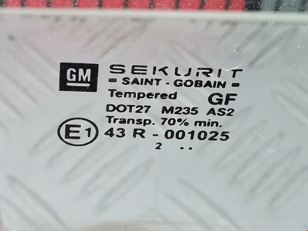 Стекло двери заднее правое OPEL Zafira A 1999-2005