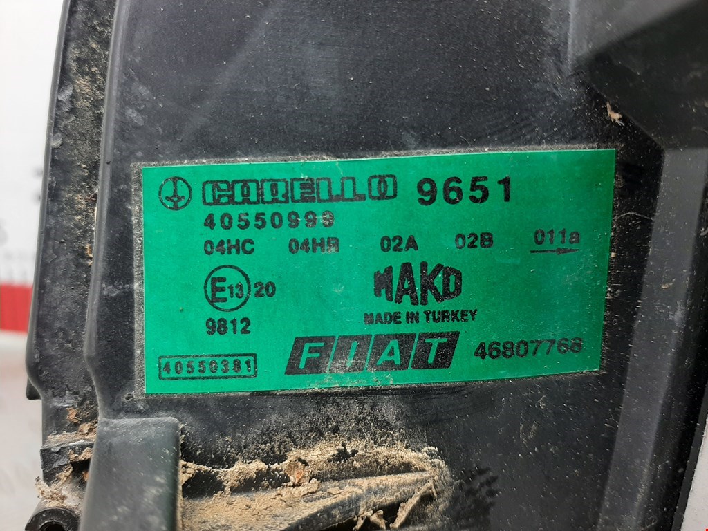 Фара левая FIAT Doblo 1 2000-2005