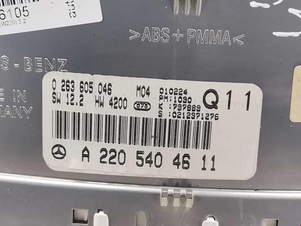 Панель приборов (щиток) MERCEDES-BENZ S-Class IV W220 1998-2005