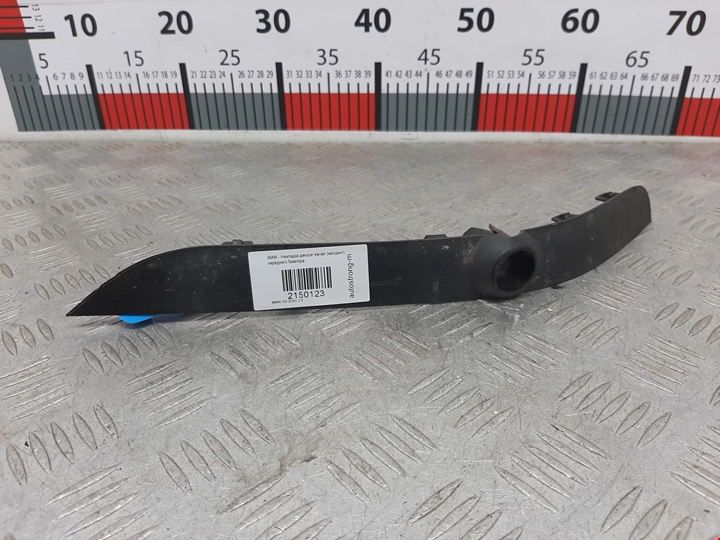 Накладка (молдинг) бампера переднего BMW X5 (E53) (1999-2006)