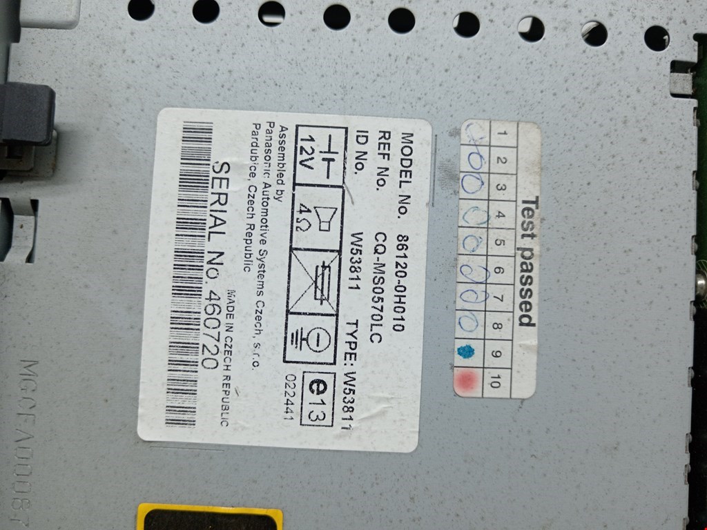 Магнитола TOYOTA Aygo AB10 2005-2014